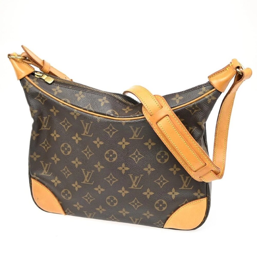 LOUIS VUITTON Boulogne 30 Shoulder Bag Monogram Leather Brown France M51265